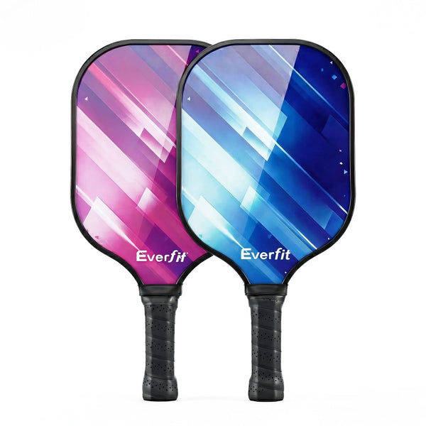 Everfit Fiberglass Pickleball Paddle Set With Honeycomb Core & Bag Racquets