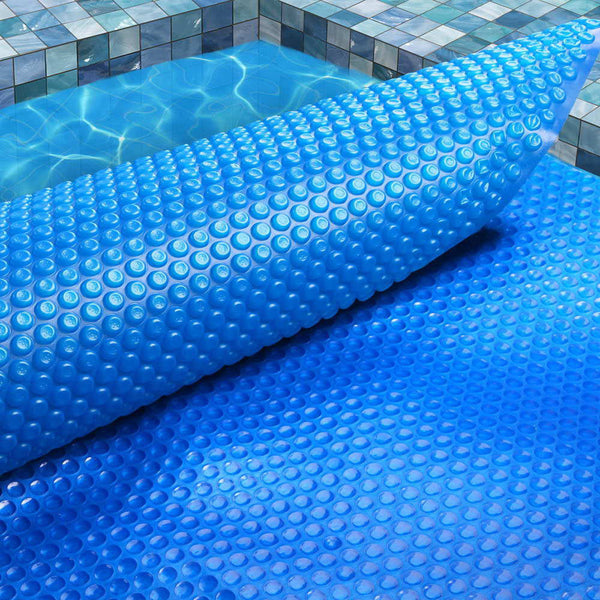 Aquabuddy Pool Cover 500 Micron 10X4m Swimming Solar Blanket Blue Pool Covers
