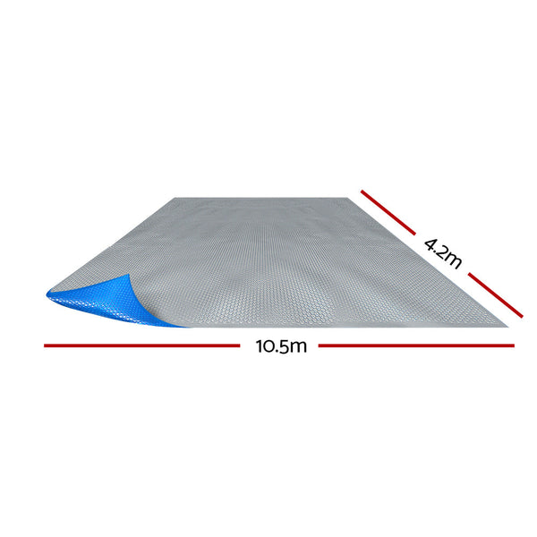 Ldpe Swimming Pool Solar Blanket 500 Micron Heat Retention Cover Blue Silver Pool Covers