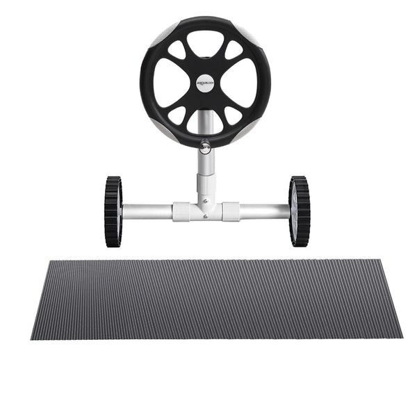 Aqua Buddy Pool Cover 600 Micron 11X4.8M W/ Roller 5.55M Swimming Pools Black Solar Blanket Pool Covers