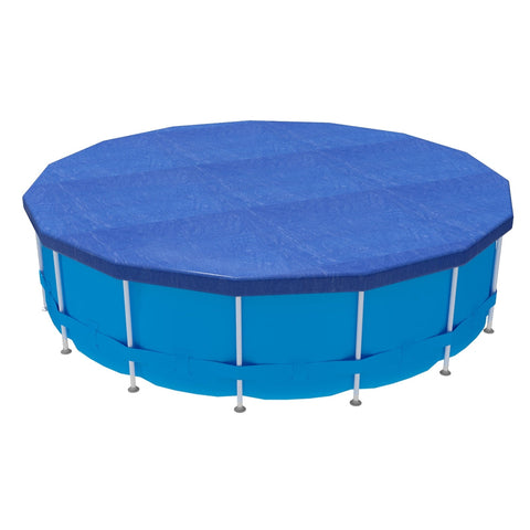Aquabuddy Pool Cover Fit 3.66M Round Above Ground Swimming Blanket Blue Pool Covers