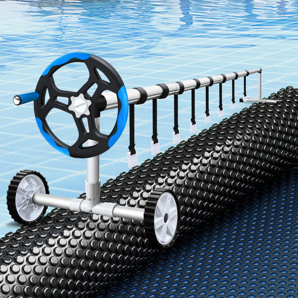 Aluminium Pool Roller With 600 Micron Solar Cover For Swimming Pools Pool Covers