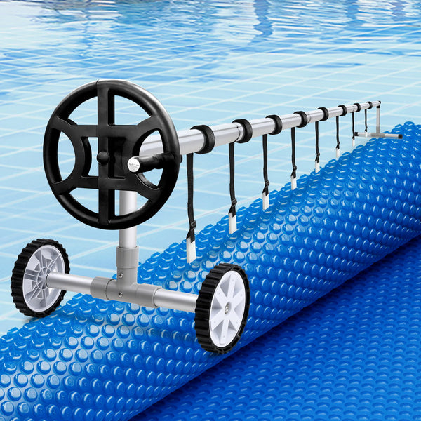 Aluminium Pool Roller With 600 Micron Solar Cover For Swimming Pools Pool Covers