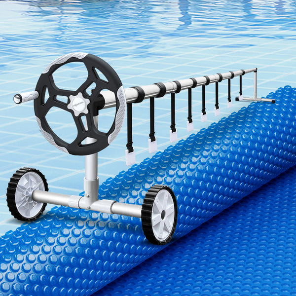 Aluminium Pool Roller With 600 Micron Solar Cover For Swimming Pools Pool Covers