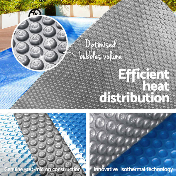 Ldpe Solar Pool Cover 500 Micron Blue Silver 7 Metre By 4 Equipment Pool Covers