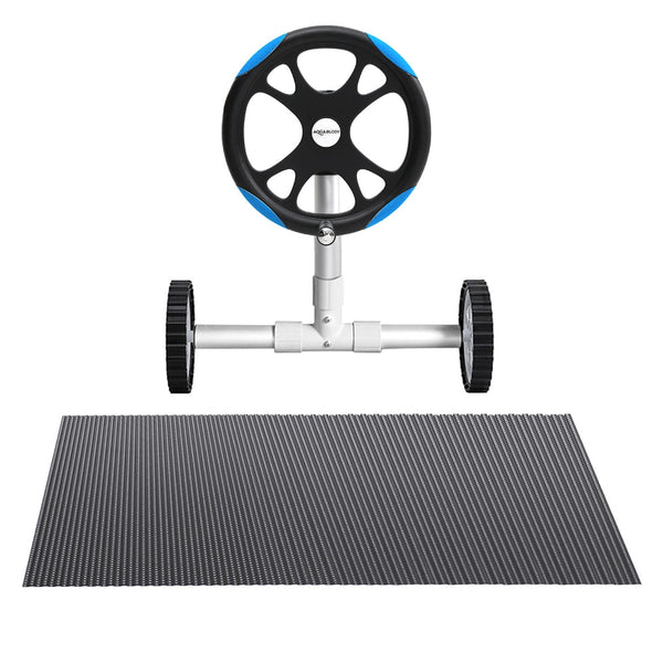 Aluminium Pool Roller With 600 Micron Solar Cover For Home And Garden Pool Covers