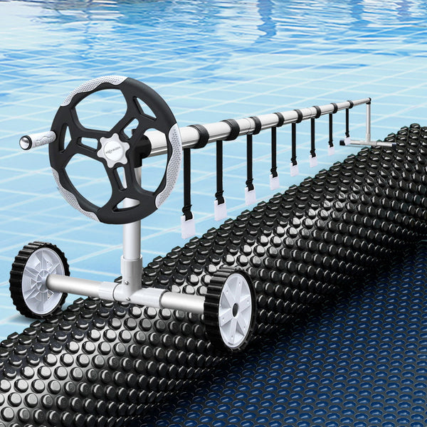 Aluminium Pool Roller With 600 Micron Solar Cover For Swimming Pools Pool Covers