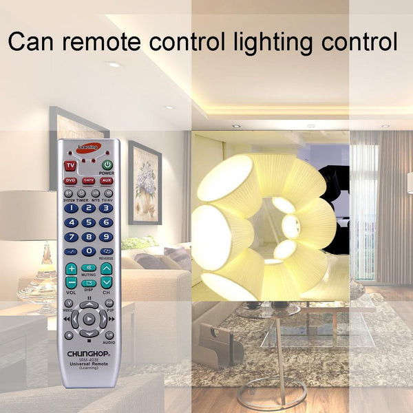 Universal Learning Remote Control For Television Vcr Satellite Cable Hifi Dvd Cd Vcd Remote Controls