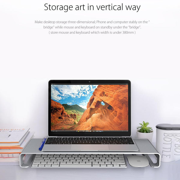 Premium Aluminium Alloy Monitor Stand For Organised Desktop Space Monitor Mounts & Stands