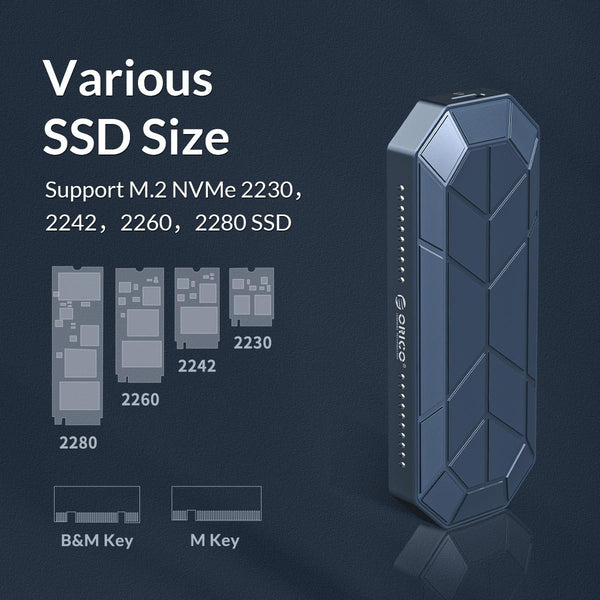 Rgb M.2 Nvme Solid State Drive Enclosure With Compact Design Solid State Drives