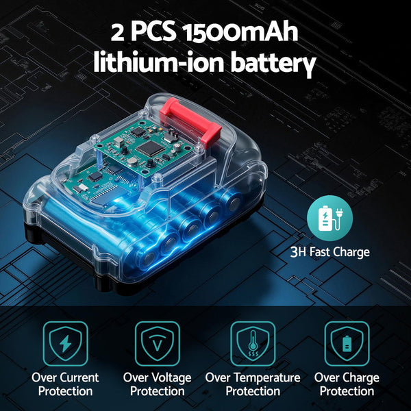 Giantz Telescopic Pole Chainsaw 6 Inch Cordless Tree Trimmer Kit 20V Battery Chainsaws