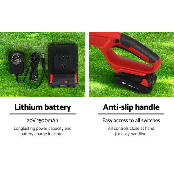 Giantz Chainsaw Trimmer Cordless Pole Chain Saw 20V 8Inch Battery 2.7M Reach Chainsaws