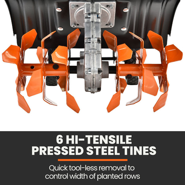 Plantcraft Titan 9 15' 4 Stroke Petrol Handheld Cultivator Tiller Hoes & Cultivators
