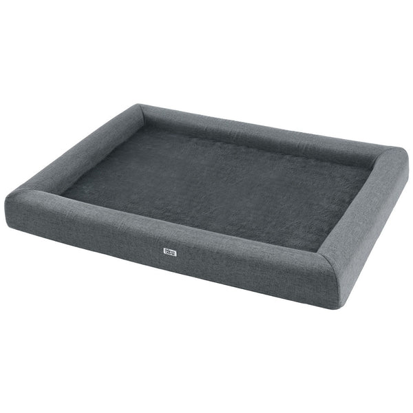 I.Pet Bed Dog Cat Extra Large Calming Soft Sofa Cushion Egg Crate Washable Grey Pet Beds