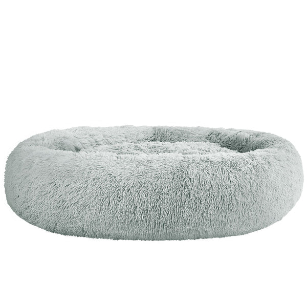 I.Pet Pet Bed Dog Cat 110Cm Calming Extra Large Soft Plush Light Charcoal Pet Beds