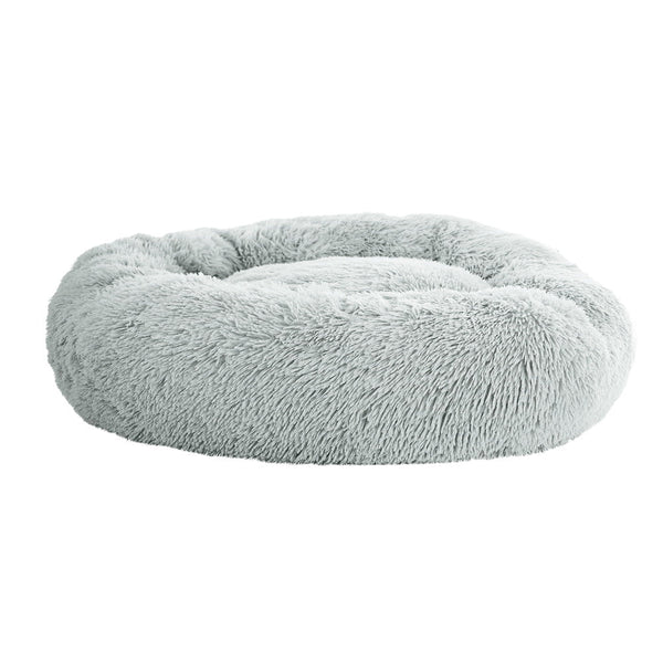 I.Pet Bed Dog Cat 90Cm Large Calming Soft Plush Light Charcoal Pet Beds