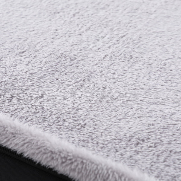 I.Pet Pet Bed Dog Cat Large Calming Soft Sofa Foam Cushion Washable Cover Grey Pet Beds