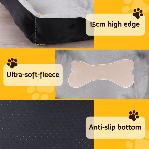 I.Pet Bed Dog Soft Pp Cotton Mat Sleeping Comfy Cushion Washable Extra Large Pet Beds