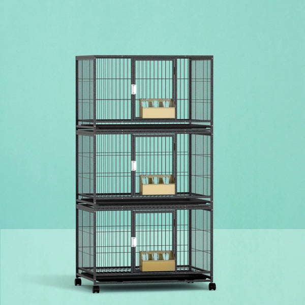 I.Pet Bird Cage Large Cages Aviary Budgie Perch Parrot Stand Wheels Bird Cages