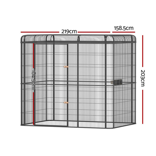 Bird Cages I.Pet Bird Cage Large Walk In Aviary Budgie Perch Parrot Huge 203Cm