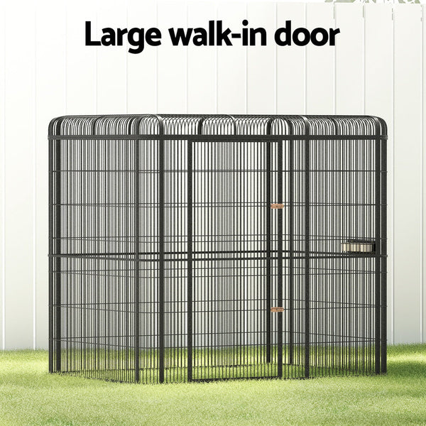 Bird Cages I.Pet Bird Cage Large Walk In Aviary Budgie Perch Parrot Huge 203Cm