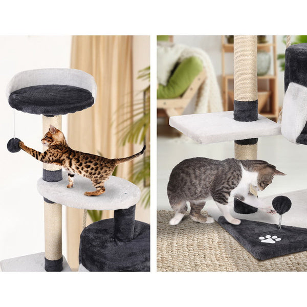 I.Pet Cat Tree 112Cm Tower Scratching Post Scratcher Wood Condo House Furniture Furniture & Scratchers