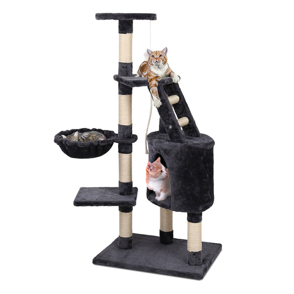 I.Pet Cat Tree 120Cm Tower Scratching Post Scratcher Wood Condo House Bed Toys Furniture & Scratchers