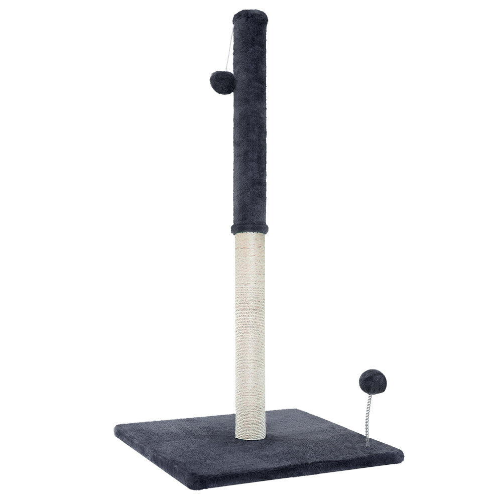 I.Pet Cat Tree 105Cm Scratching Post Scratcher Tower Condo House Hanging Toys Grey Furniture & Scratchers