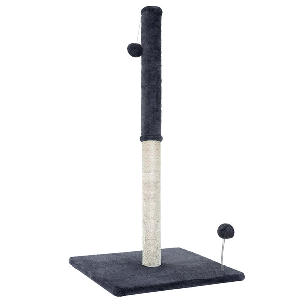 I.Pet Cat Tree 105Cm Scratching Post Scratcher Tower Condo House Hanging Toys Grey Furniture & Scratchers