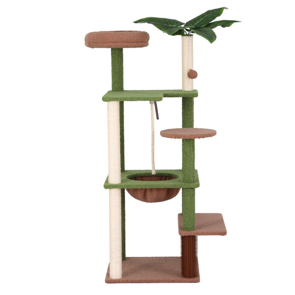 I.Pet 152Cm Jungle Cat Tree Tower With Canopy Scratching Posts & Cradle Furniture & Scratchers