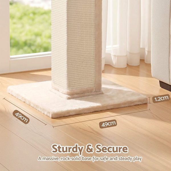 I.Pet 89Cm Cat Tree Condo Bed House Beige Furniture & Scratchers