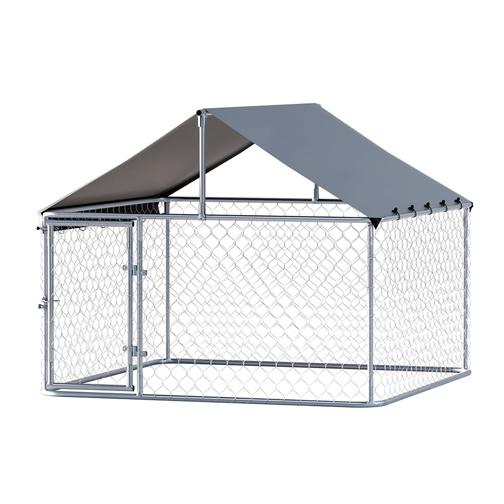 I.Pet Dog Kennel Large House Xl Pet Run Cage Puppy Outdoor Enclosure With Roof Dog Kennels