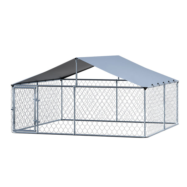 I.Pet Dog Kennel Large House Xl Pet Run Cage Puppy Outdoor Enclosure With Roof Dog Kennels