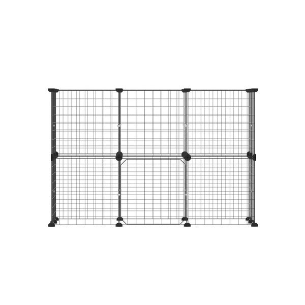 I.Pet Dog Playpen Enclosure Cage 20 Panel Puppy Fence Pen Foldable Metal Fences & Pens