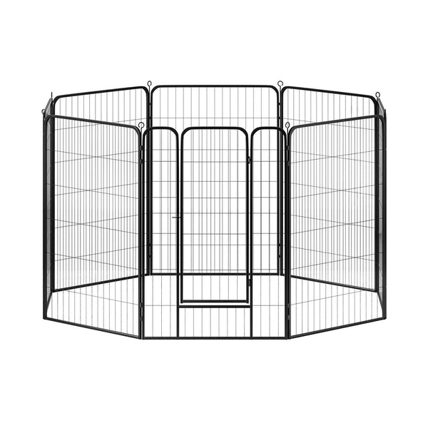 I.Pet Dog Playpen 48" Enclosure Panel Cage Kennel Puppy Fence Pen Fences & Pens