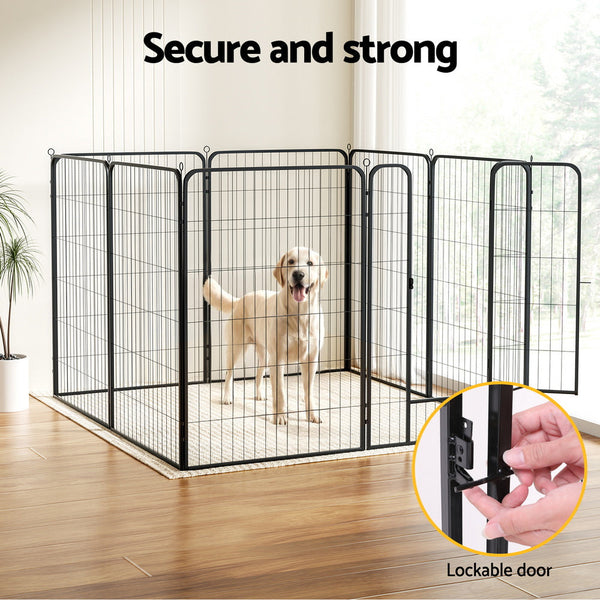 I.Pet Dog Playpen 48" Enclosure Panel Cage Kennel Puppy Fence Pen Fences & Pens