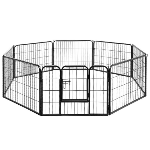 I.Pet 24" 8 Panel Dog Playpen Exercise Cage Enclosure Fence Pen Fences & Pens