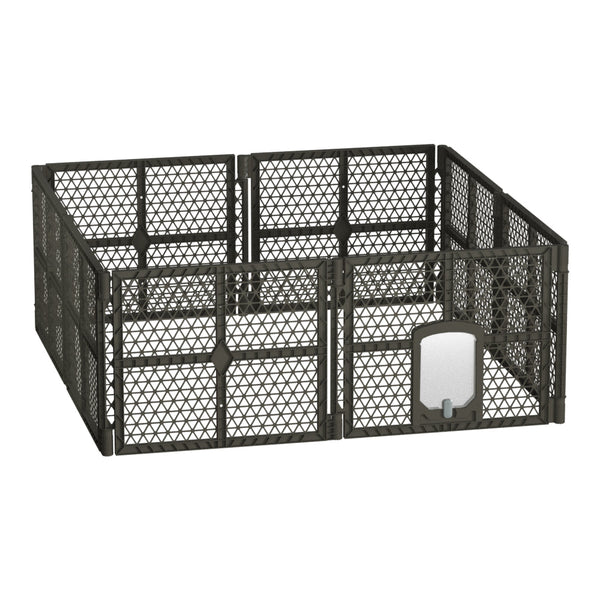 I.Pet Dog Playpen Enclosure 6 Panel Fence Plastic Pen Fences & Pens