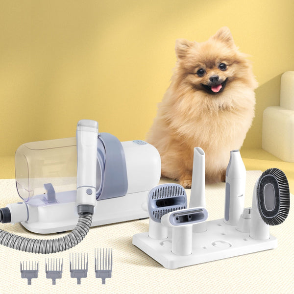 I.Pet Grooming Kit Vacuum Dog Cat Hair Dryer Remover Clipper Brushes Cleaning Dog Grooming