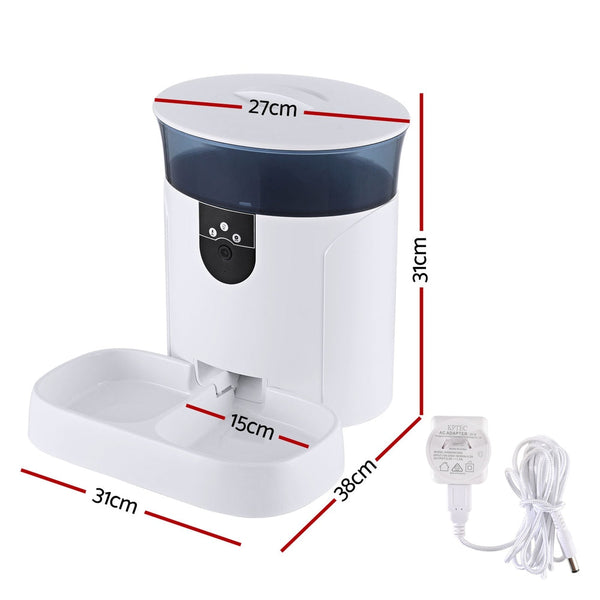 I.Pet Automatic Feeder Dog Cat Camera Wifi Smart Food Dispenser Timer 7L App Dog Automatic Feeders