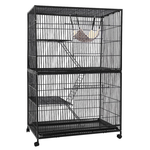 I.Pet Rabbit Cage 142Cm Hutch Level Bird Guinea Pig Ferret Small Animal Cages & Hutches
