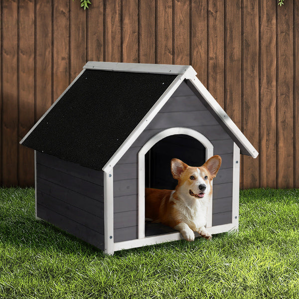 I.Pet Dog Kennel Wooden Large Outdoor House Indoor Puppy Cabin Weatherproof Dog Kennels