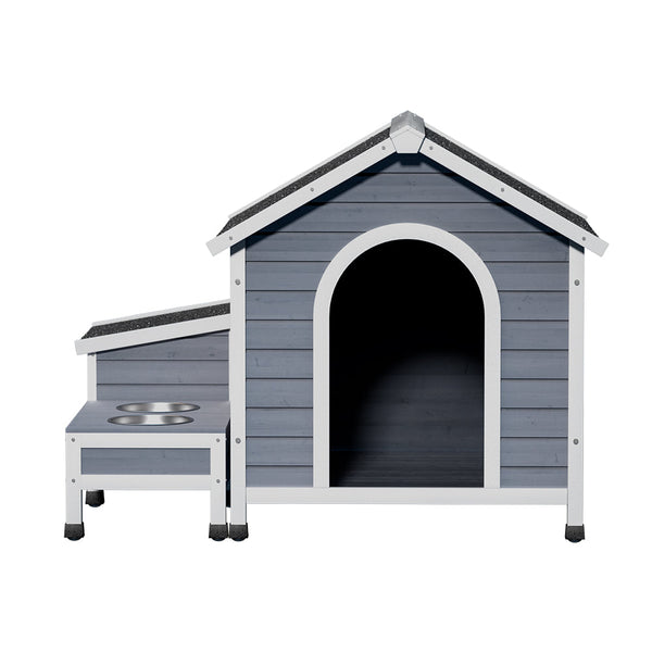 I.Pet Dog Kennel House Large Wooden Outdoor Kennels Indoor Puppy Cabin Dog Kennels