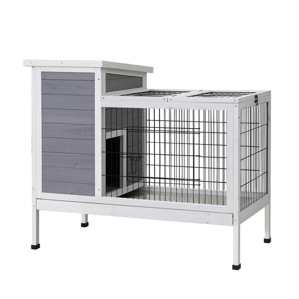 I.Pet Chicken Coop Rabbit Hutch 165Cm X 43Cm 86Cm Large Run House Cage Wooden Outdoor Small Animal Cages & Hutches