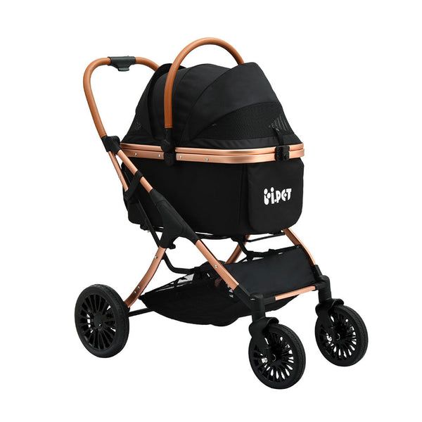 I.Pet Pet Dog Stroller Pram Large Cat Carrier Travel Pushchair Foldable 4 Wheels Dog Strollers