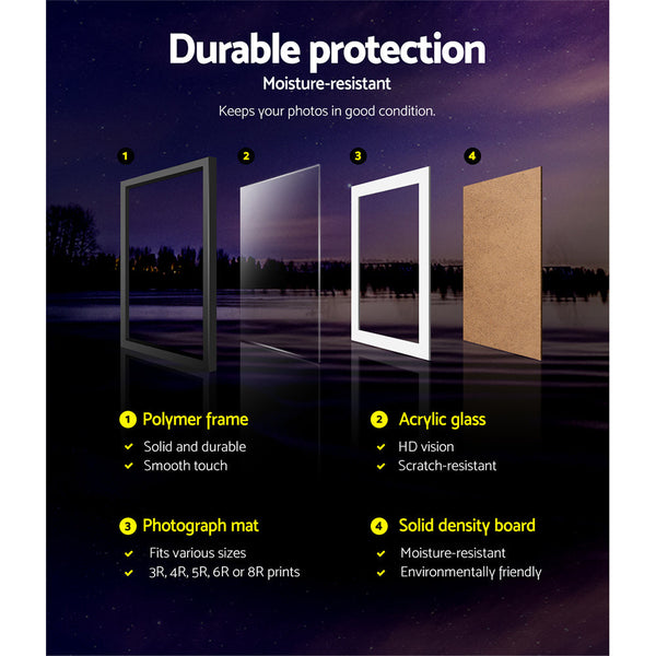 Artiss Art Holder 11Pcs 5X7" 6X8" 8X10" Black Photo Frames