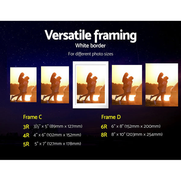 Artiss Art Holder 26Pcs 8X10" 5X7" 4X6" 3.5X5" White Photo Frames