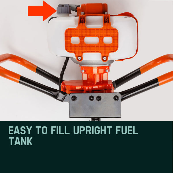 Baumr Ag Post Hole Digger 62Cc Posthole Earth Auger Fence Borer Petrol Drill Bit Post Hole Diggers & Augers