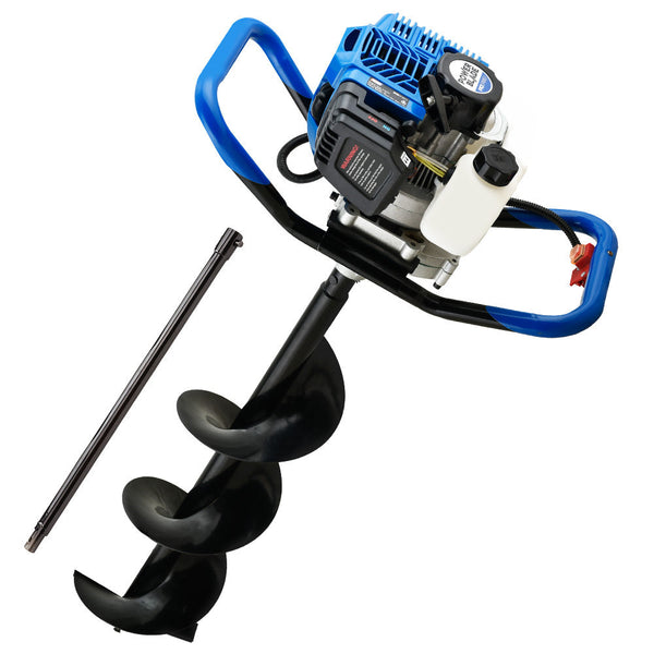 Powerblade Pd750 52Cc Stroke Petrol Post Hole Digger 200Mm Auger W/ 600Mm Extension Shaft Post Hole Diggers & Augers