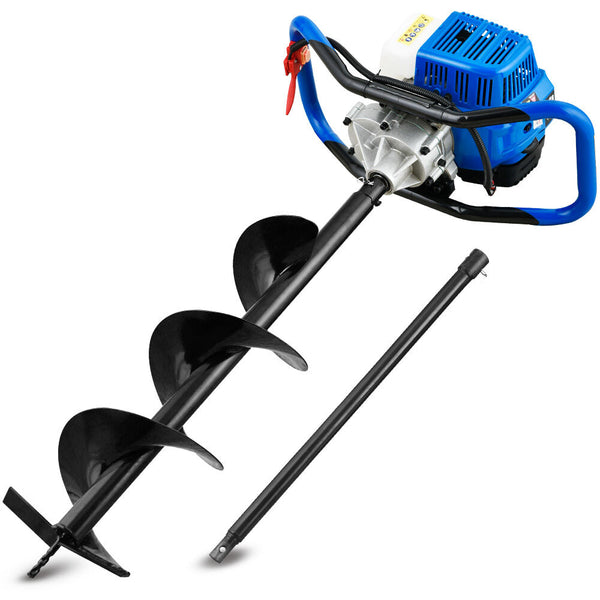 Powerblade Pd750 52Cc Stroke Petrol Post Hole Digger 200Mm Auger W/ 600Mm Extension Shaft Post Hole Diggers & Augers